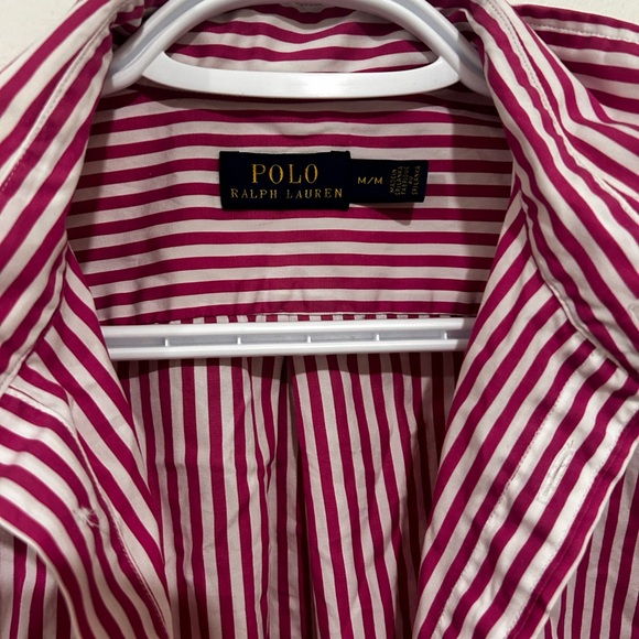 Ralph Lauren pink and white striped shirt - Picture 2 of 2